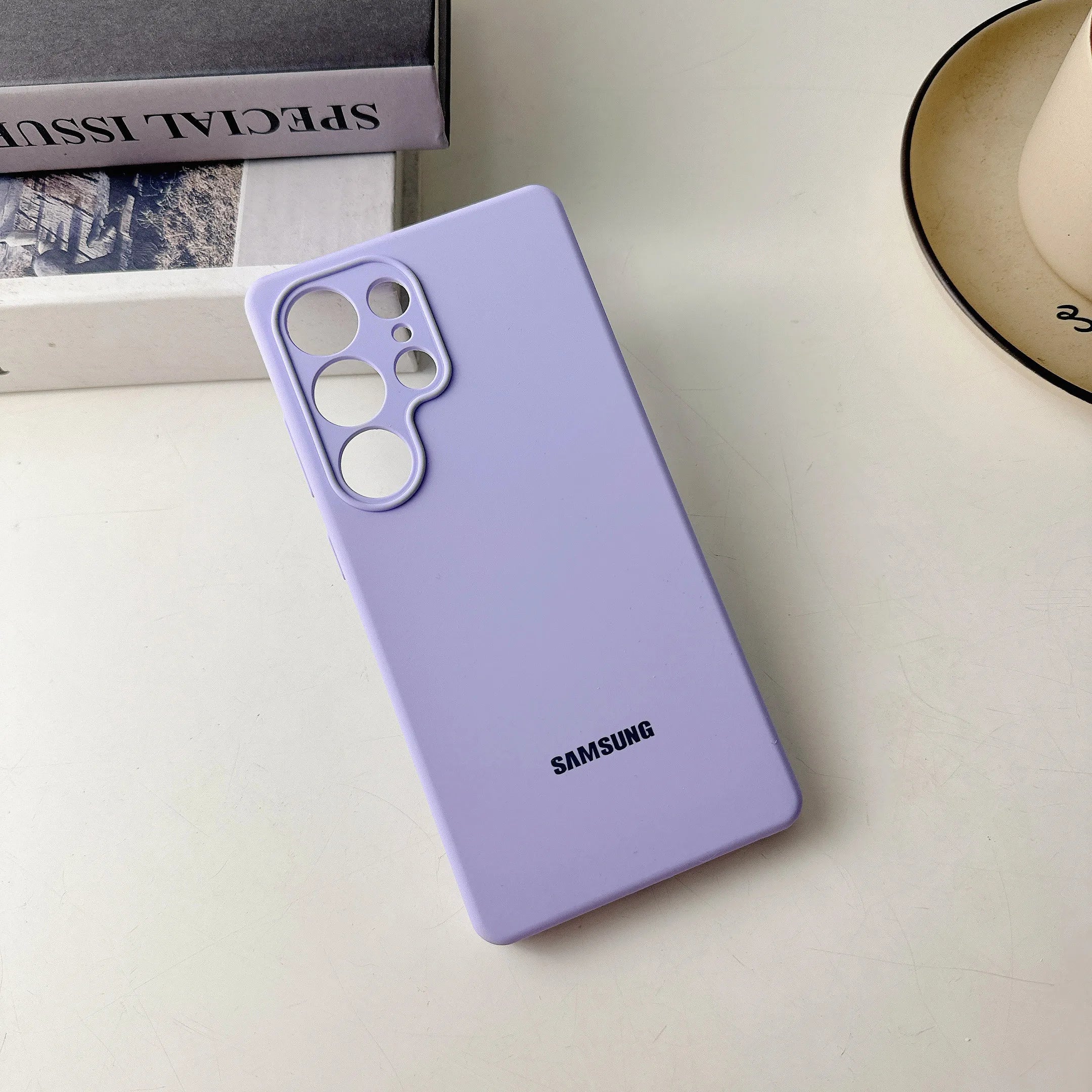 Original Liquid Silicone Solid Color Phone Case For Samsung Galaxy S26 S25 S24 S23 S22 Ultra S24 Plus FE Case With Official Box