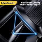 Essager Magnetic Car Phone Holder 15W Wireless Charger Stand For iPhone 17 16 15 14 Max Car Mount Charger for Magsafe LED Light