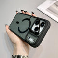 Luxury Matte Transparent For Magsafe Kickstand Stand Phone Case For iPhone 17 16 15 14 Plus 13 12 11 Pro Max Air Magnetic Cover