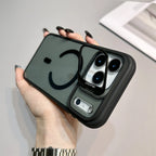 Luxury Matte Transparent For Magsafe Kickstand Stand Phone Case For iPhone 17 16 15 14 Plus 13 12 11 Pro Max Air Magnetic Cover