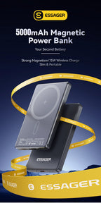 Essager 5000mAh MagSafe Power Bank for MagSafe iPhone 17, 16, 15 & 14