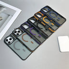 Luxury Matte Transparent For Magsafe Kickstand Stand Phone Case For iPhone 17 16 15 14 Plus 13 12 11 Pro Max Air Magnetic Cover