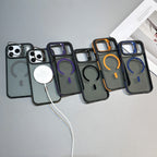 Luxury Matte Transparent For Magsafe Kickstand Stand Phone Case For iPhone 17 16 15 14 Plus 13 12 11 Pro Max Air Magnetic Cover