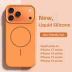 Magnetic Original Liquid Silicone Case For iPhone 12 13 14 15 16 17 Pro Max For Magsafe Cases For iPhone 17 Air Phone Back Cover